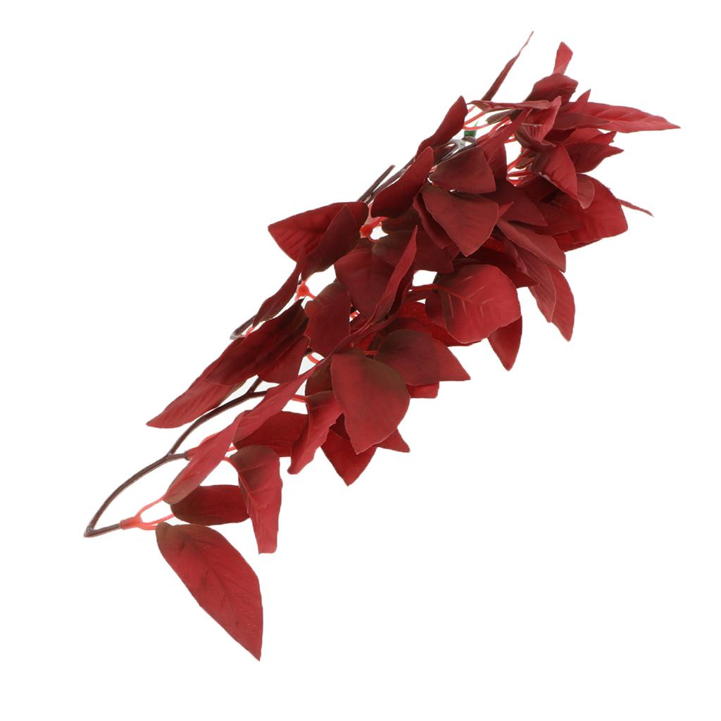 2 Pieces Vivid Fake Crane Plants Aquarium Tank Planting Reptile