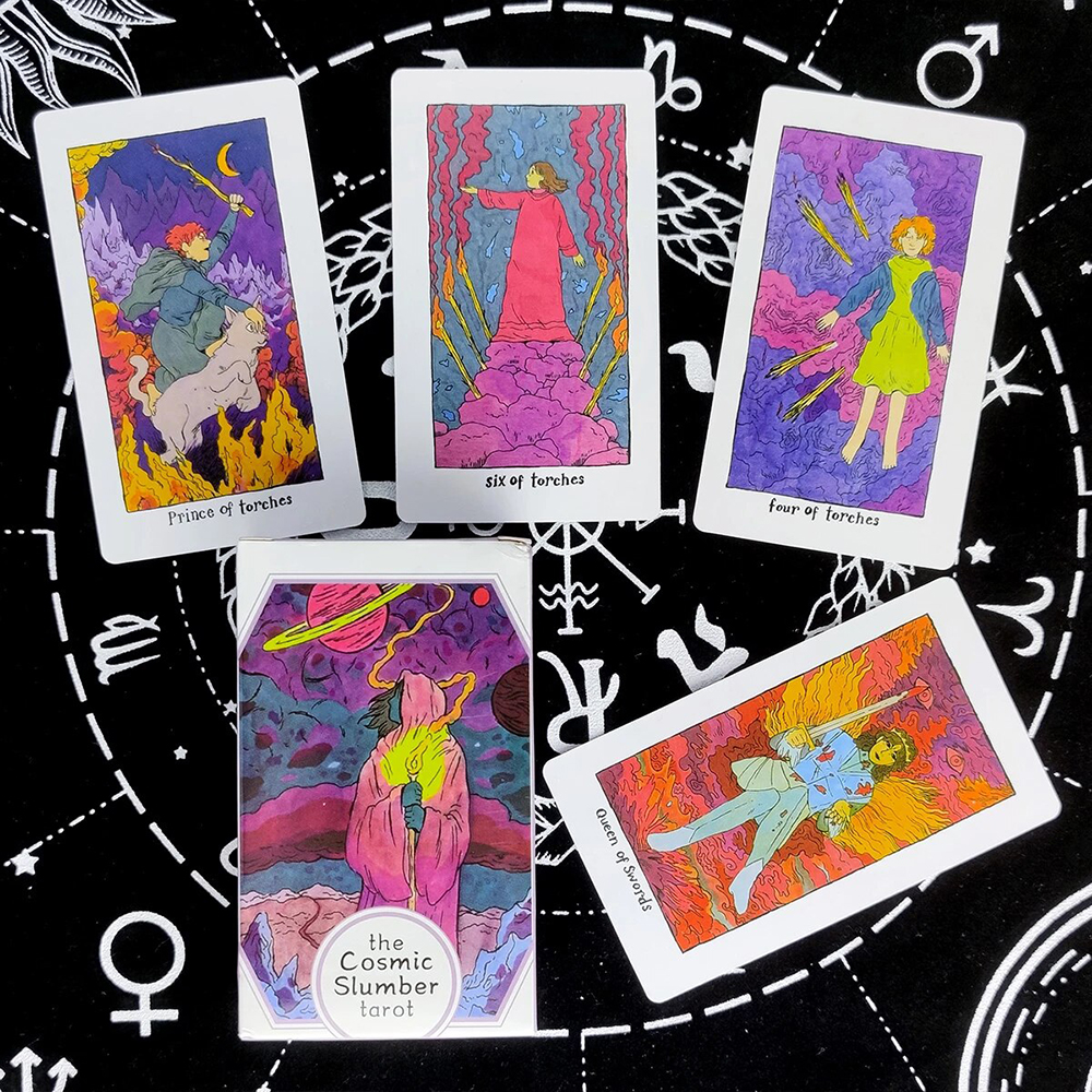 Bộ Bài The Cosmic Slumber Tarot 78 Lá Bài Tặng Đá Thanh Tẩy