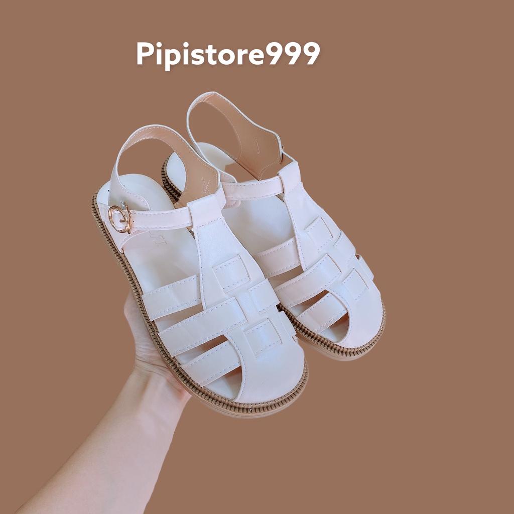 Lùi 1 sz Ảnh thật Sandal Dép Quai Hậu Rọ Đan Dây Chiến Binh Đi Học Đi Làm Style Hàn Quốc G065