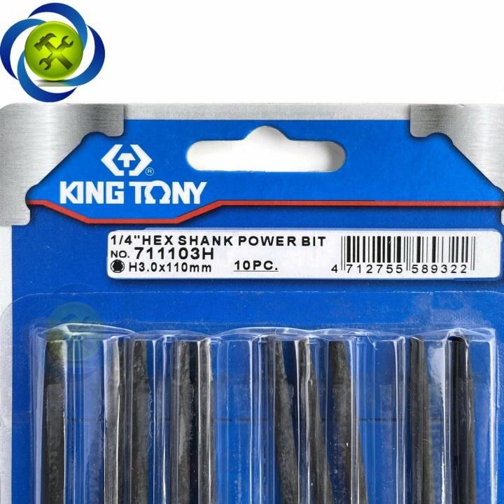 Mũi lục giác dài 110mm KINGTONY 7111 ĐỦ SIZE (3- 10MM)