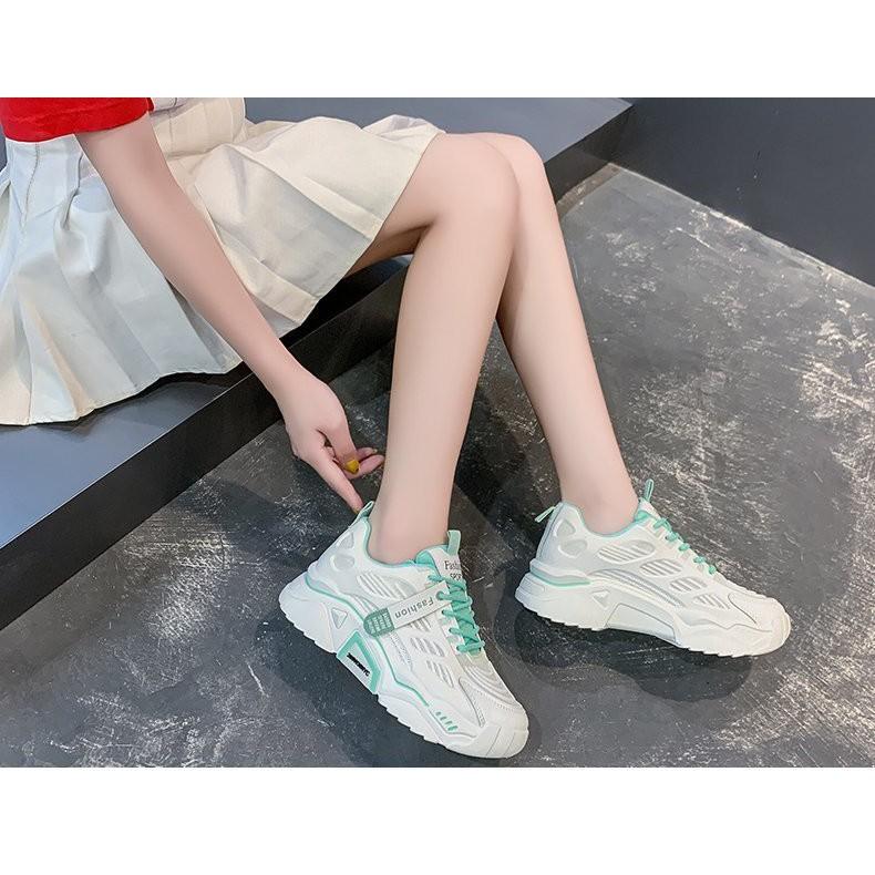 Giày sneaker nữ độn đế 3 màu tuỳ chọn