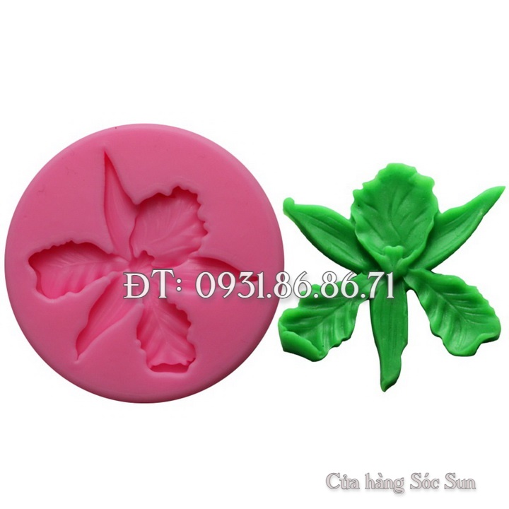 Khuôn silicon hoa lan vũ nữ cánh dài – Mã số 1645