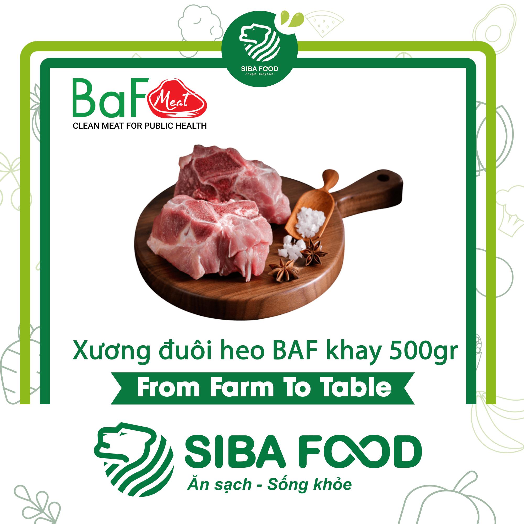 Xương đuôi heo ăn chay BAF khay 500gr