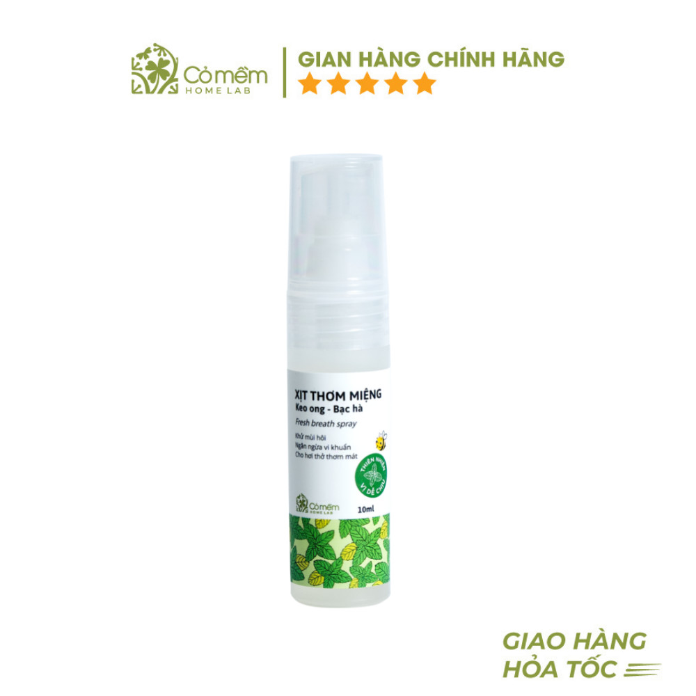 Xịt Thơm Miệng Vị Bạc Hà Cho Hơi Thở Thơm Mát Cỏ Mềm 10ml