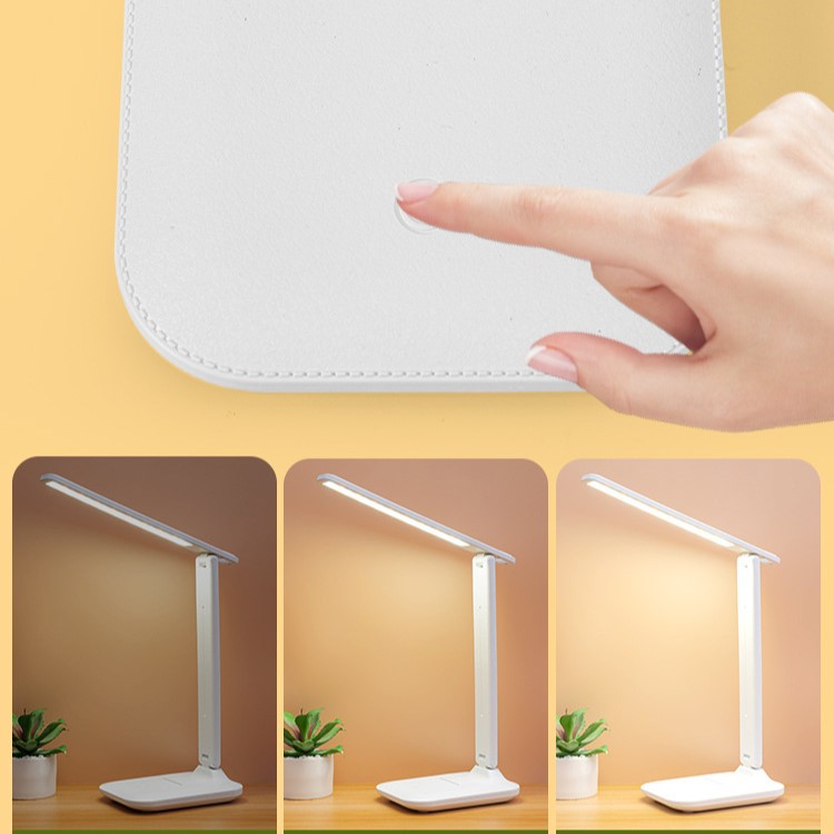 Đèn LED, Đèn Học Để Bàn Chống Cận Gấp Gọn, Nút Cảm Ứng, Hỗ Trợ Đọc Sách, Học Bài Và Làm Việc- Hàng Chính Hãng