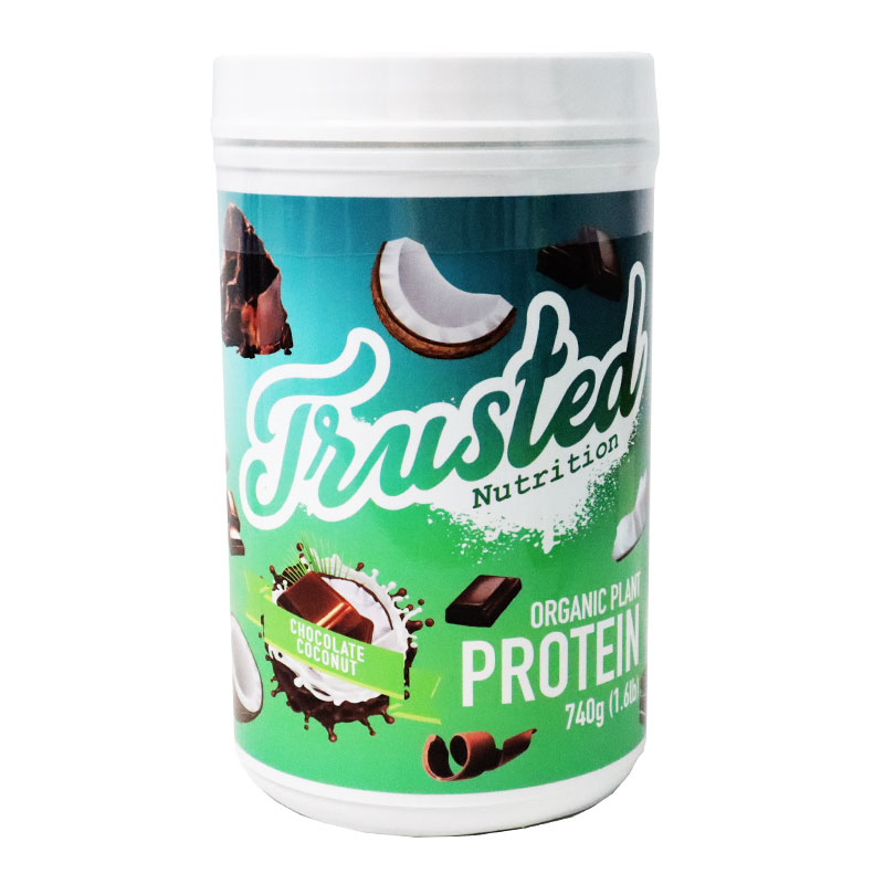 Sữa bổ sung protein hữu cơ từ hạnh nhân và đậu tằm dành cho người ăn chay Trusted Nutrition Organic Plant Protein 740g