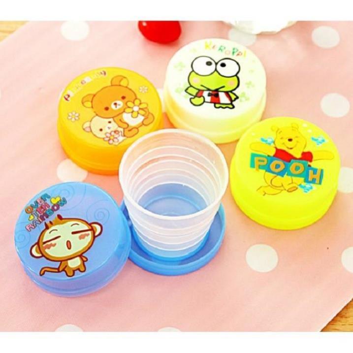 Cốc nhựa gấp gọn du lịch hoạt hình