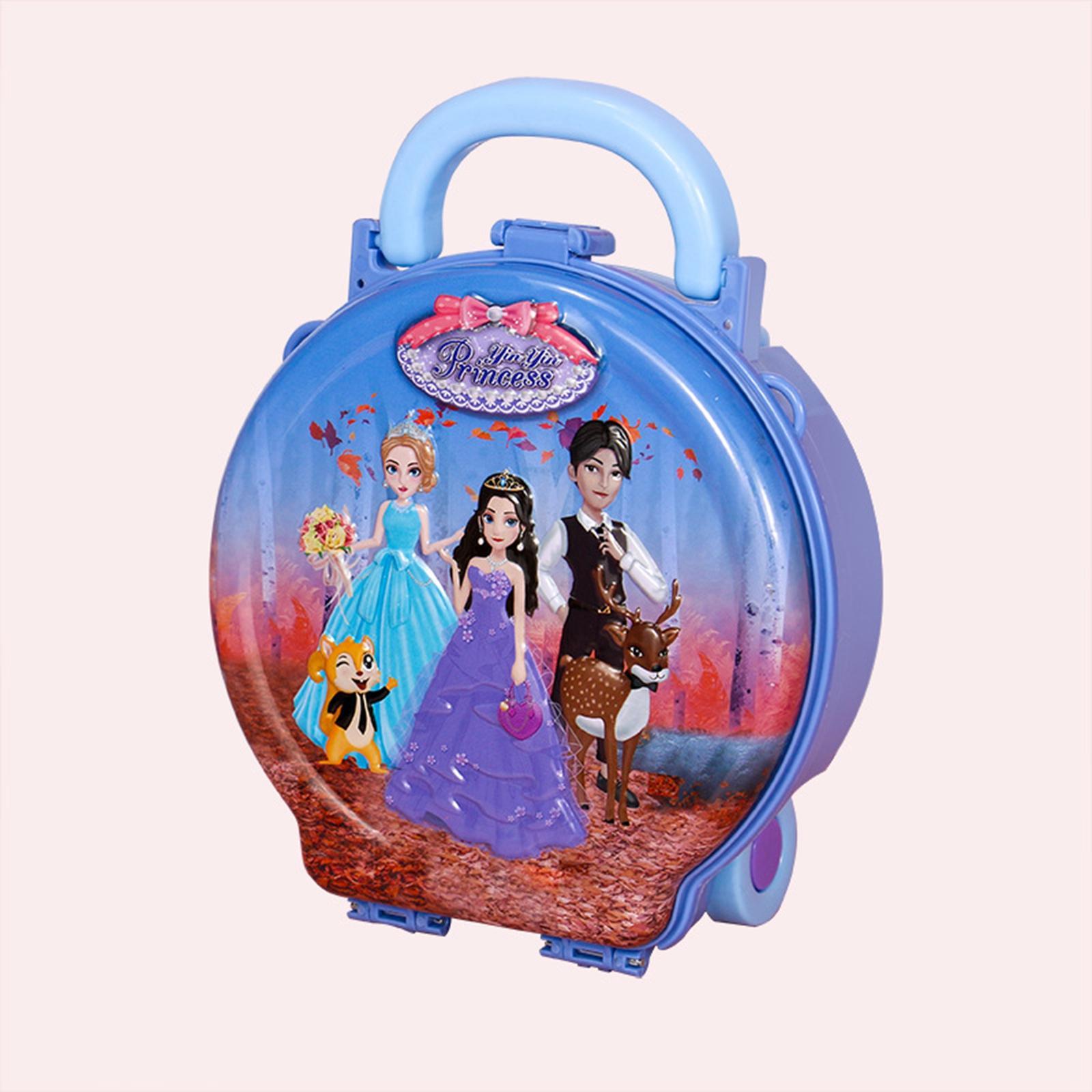 Kids Pretend Trolley Bag Educational for Girls Boys Little Girls Toddler