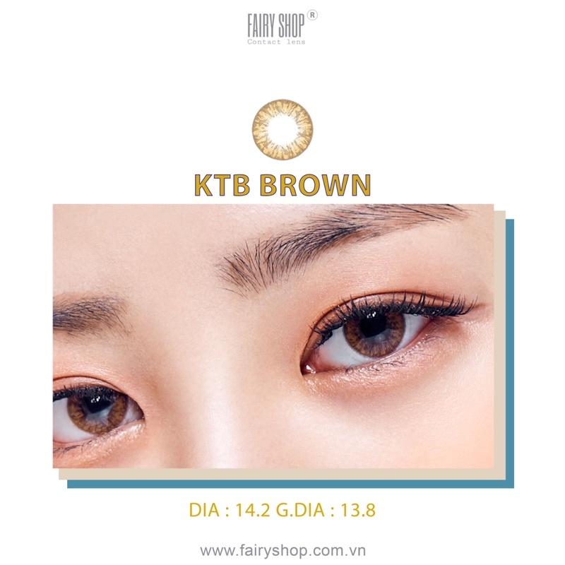 Kính Áp Tròng Nâu Pha Lê KTB brown 14.2 HSD 6 tháng cận 0 đến 6 FAIRY SHOP CONTACT LENS