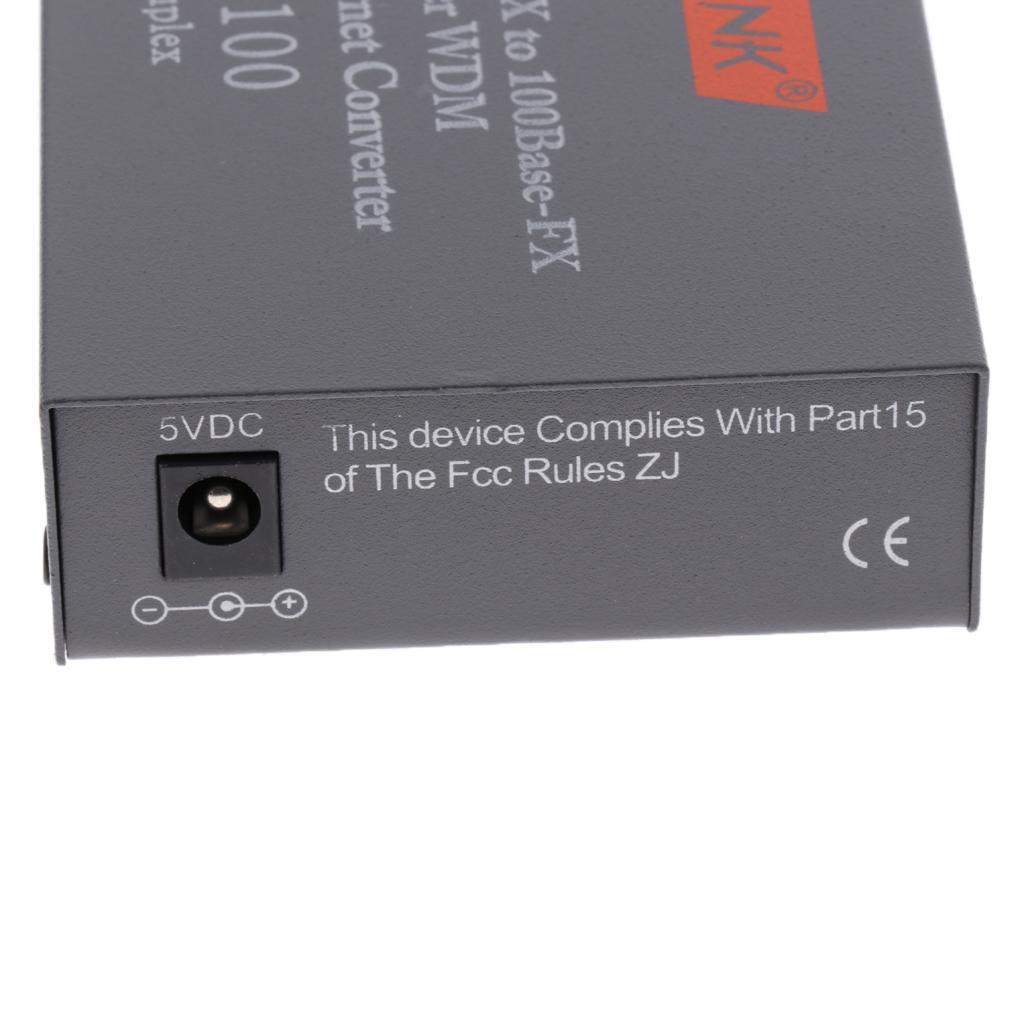 4 Pack Simplex SC Fiber Optic to RJ45 Ethernet Converter