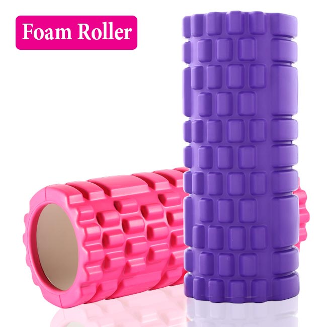 Con lăn massage foam roller tập yoga ống giãn cơ hỗ trợ tập gym yoga