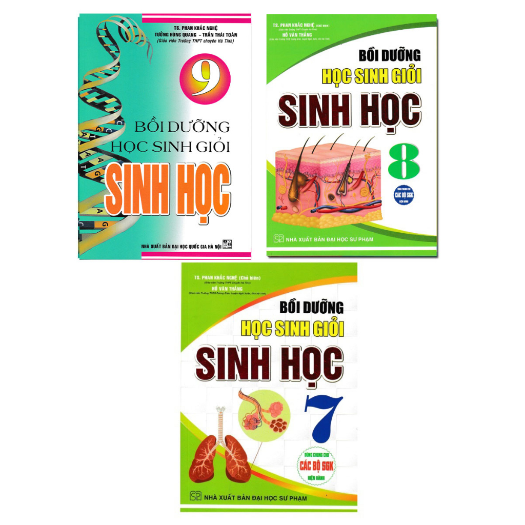 Sách - Combo Bồi Dưỡng Học Sinh Giỏi Sinh Học Lớp 7-8-9