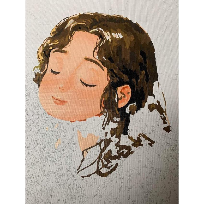 (Khung dày 2.5cm)Tổng hợp các mẫu Tranh sơn dầu số hóa  ️HOT TREND️ tranh cô gái độc thân Aeppol bán chạy