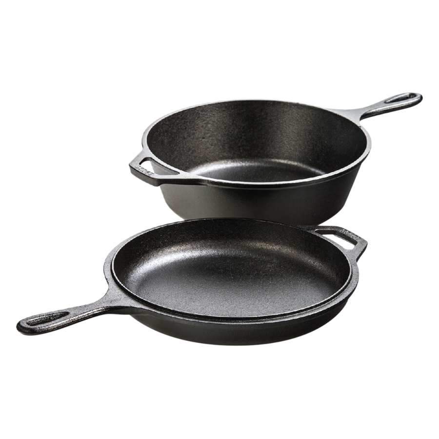 Bộ Chảo Gang Lodge Sâu Lòng Lodge 25.4cm & Chảo Gang Lodge 24.4cm