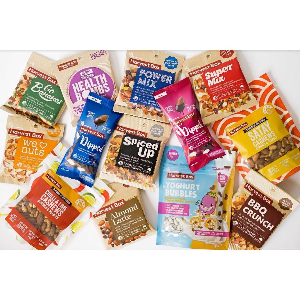 Hạt dinh dưỡng mix trái cây sấy We Love Nuts Snack Pack Harvest Box - 45g