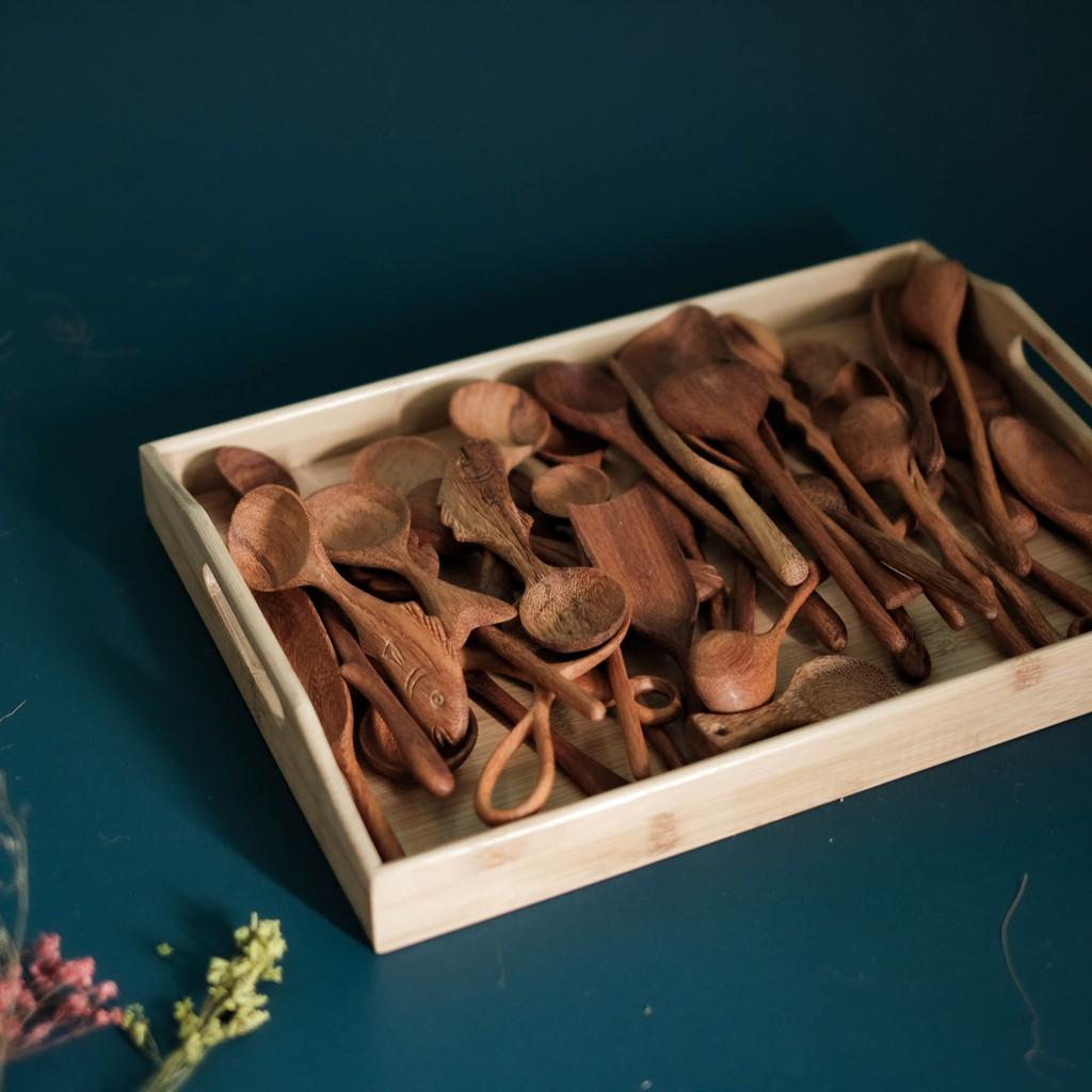 Muỗng gỗ handmade - Muỗng gỗ đỏ, gỗ tần bì - Wooden spoon