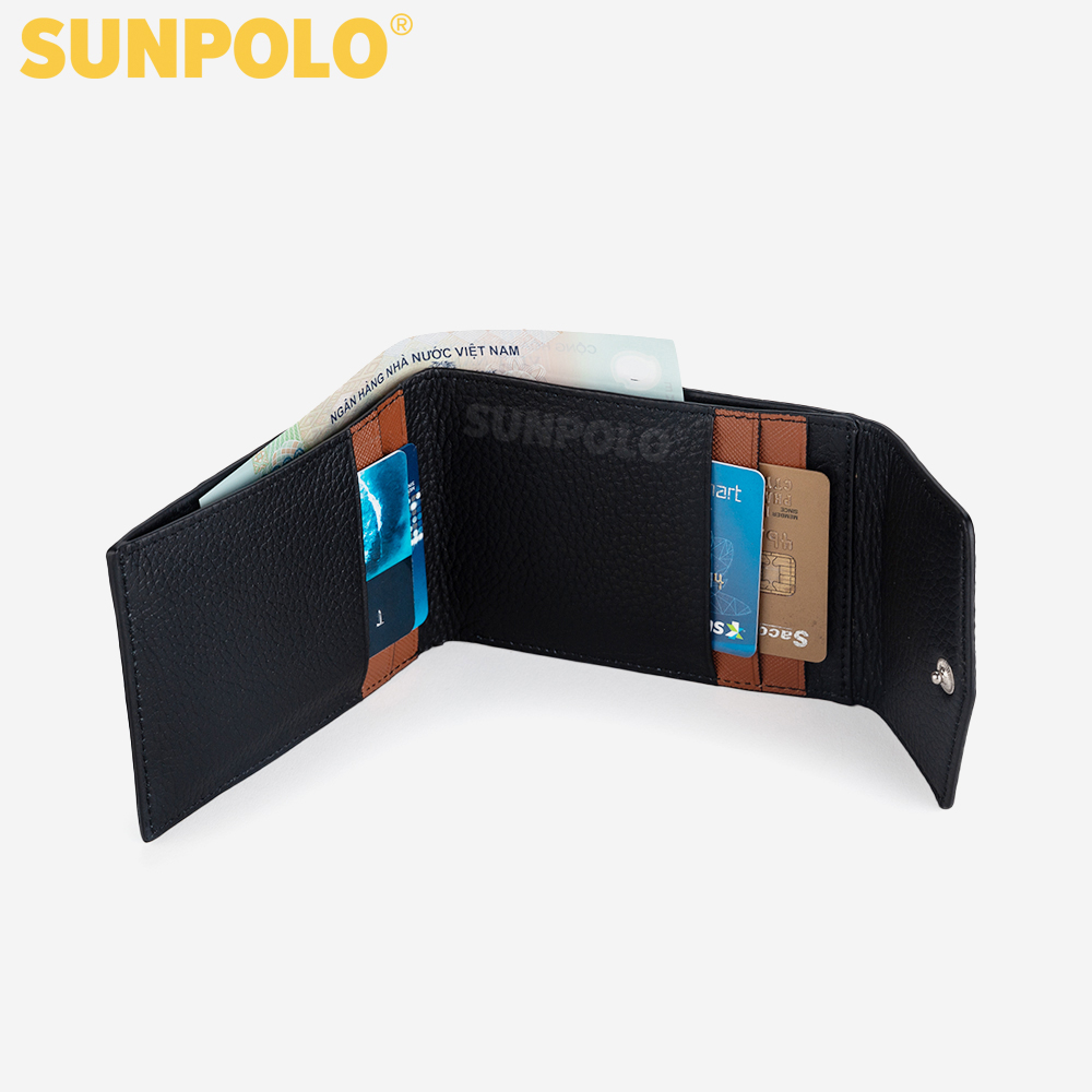 Ví Nam, Bóp Nam Da Bò SUNPOLO WSCT54