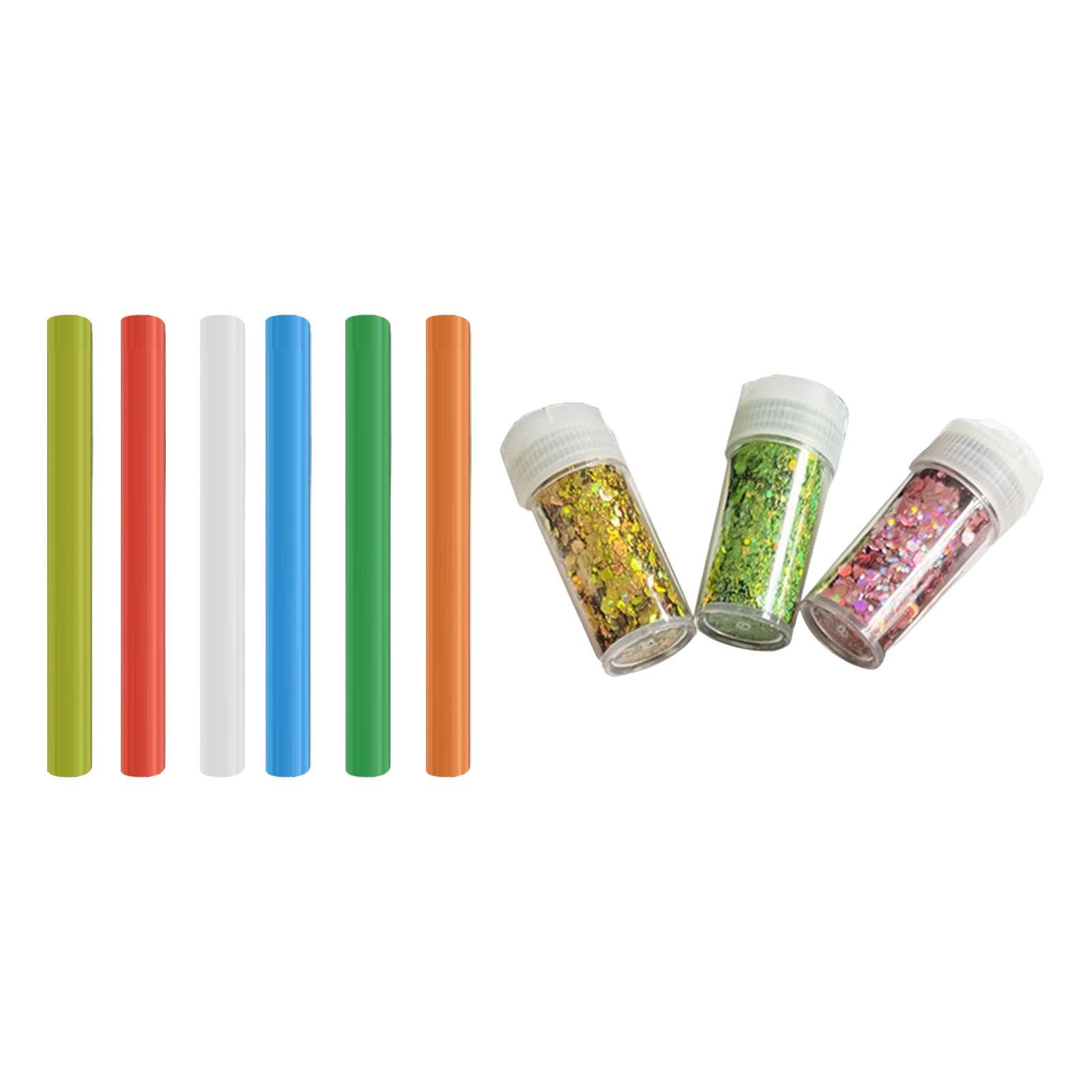 Multifunctional Sticky Ball Sequins Straws Embellishment Rainbow Colors Accessories Entertainment Reusable for DIY Craft Party Game Children