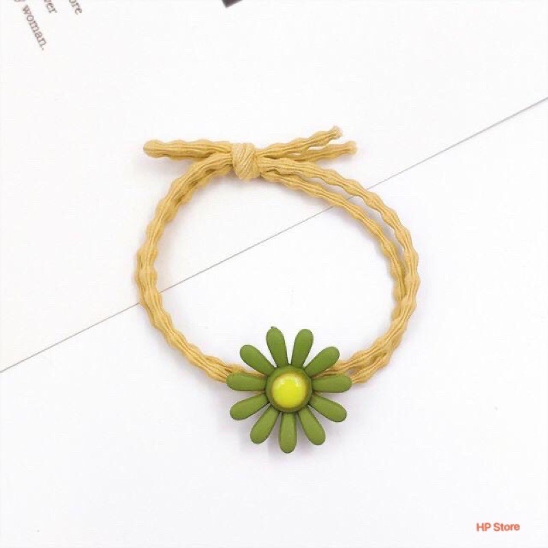 Cột Tóc Co Giãn Hoa Cúc Daisy Đủ Màu