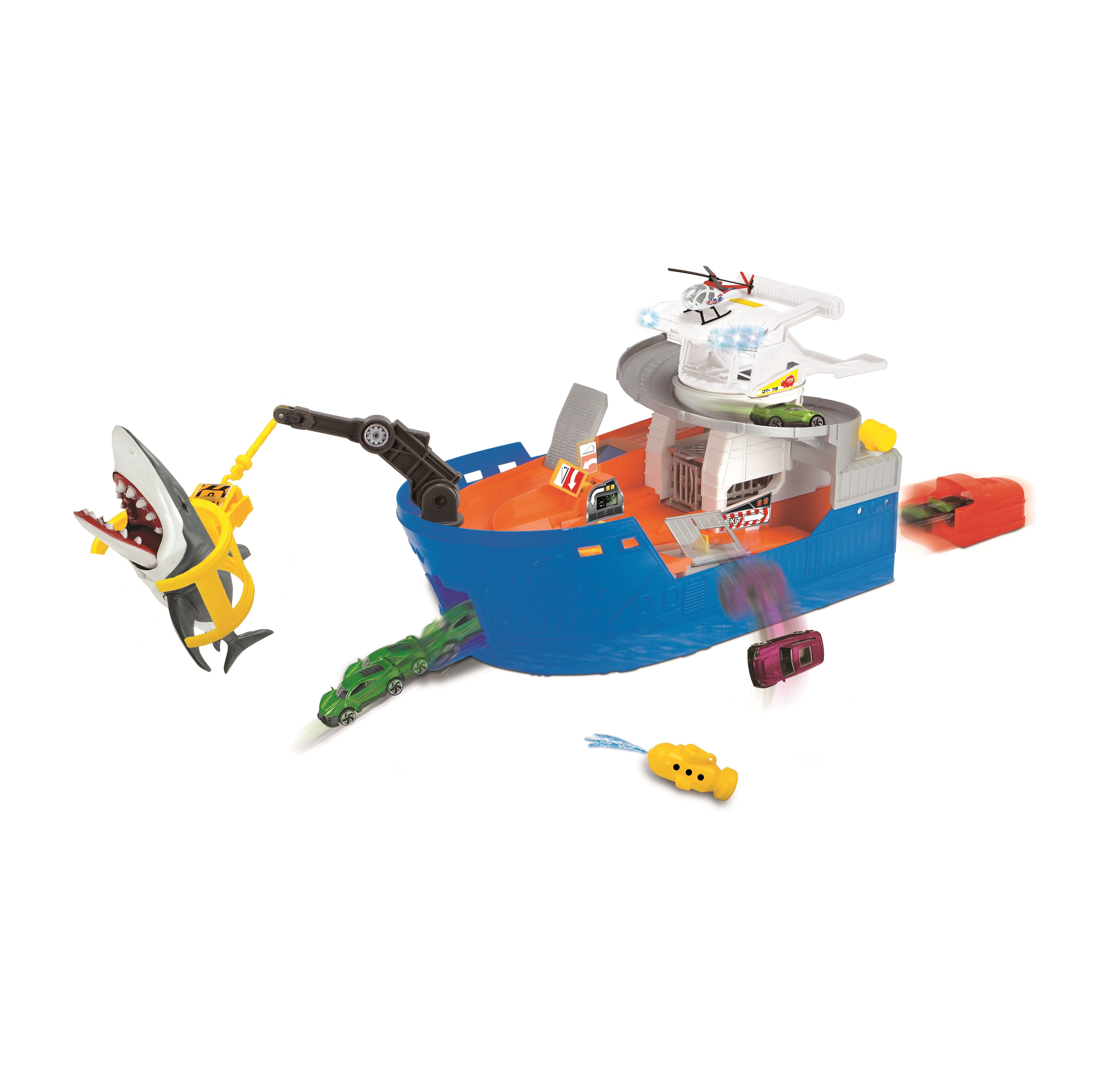 Đồ Chơi Tàu Săn Cá Mập Dành Cho Bé DICKIE TOYS Shark Attack 203779001 - Đồ Chơi Đức Chính Hãng (50 x 18 x 22 cm)