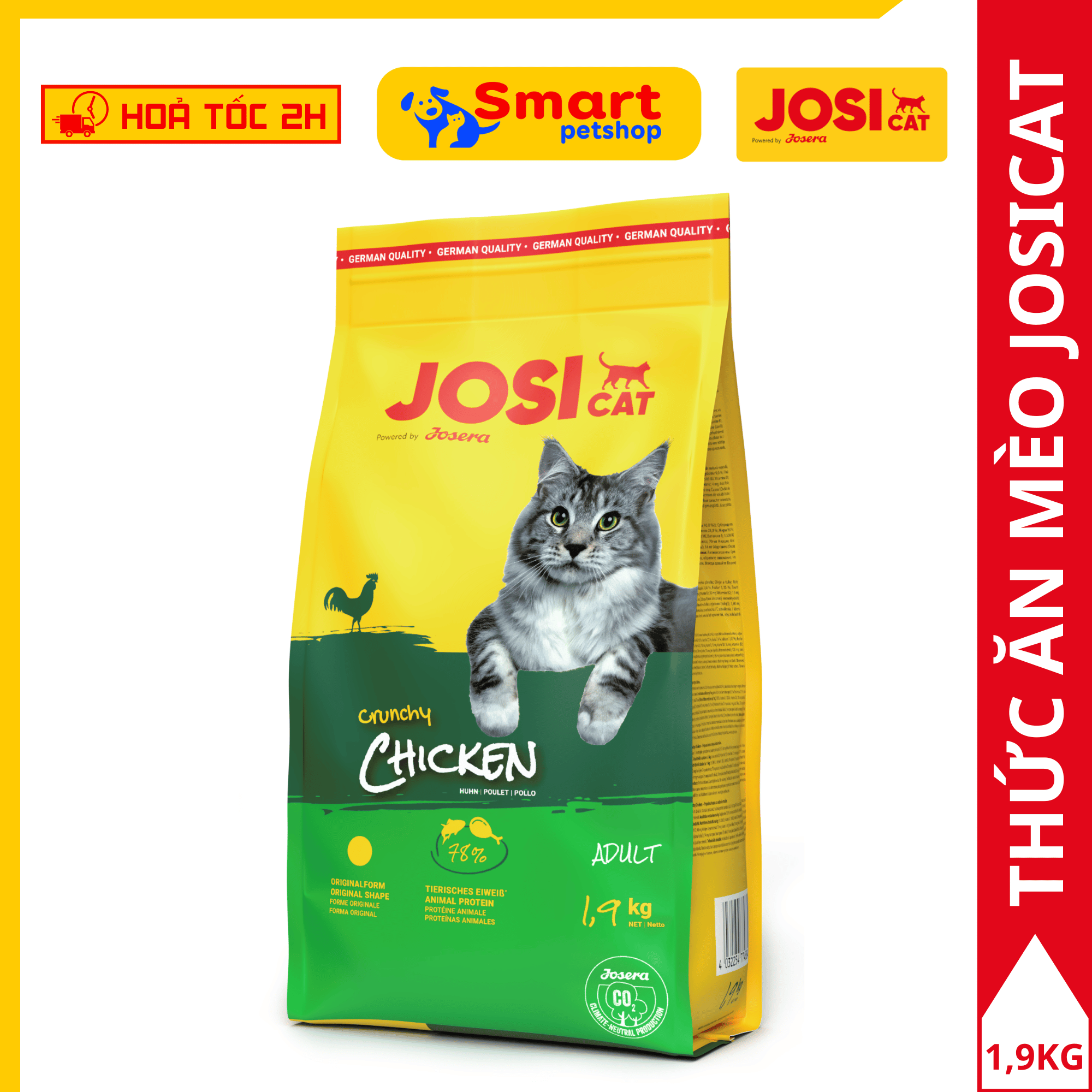 Thức Ăn Cho Mèo Josera JosiCat Hạt Cao Cấp Từ ĐỨC