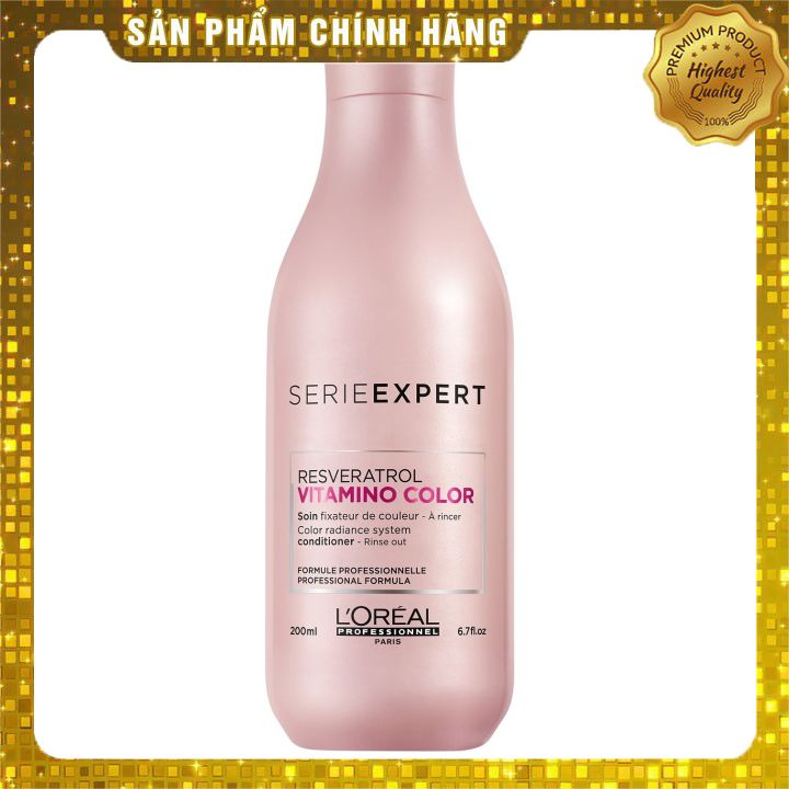 Dầu gội phục hồi và giữ màu tóc nhuộm L'oreal Serie Expert Resveratrol Vitamino color radiance shampoo 300ml