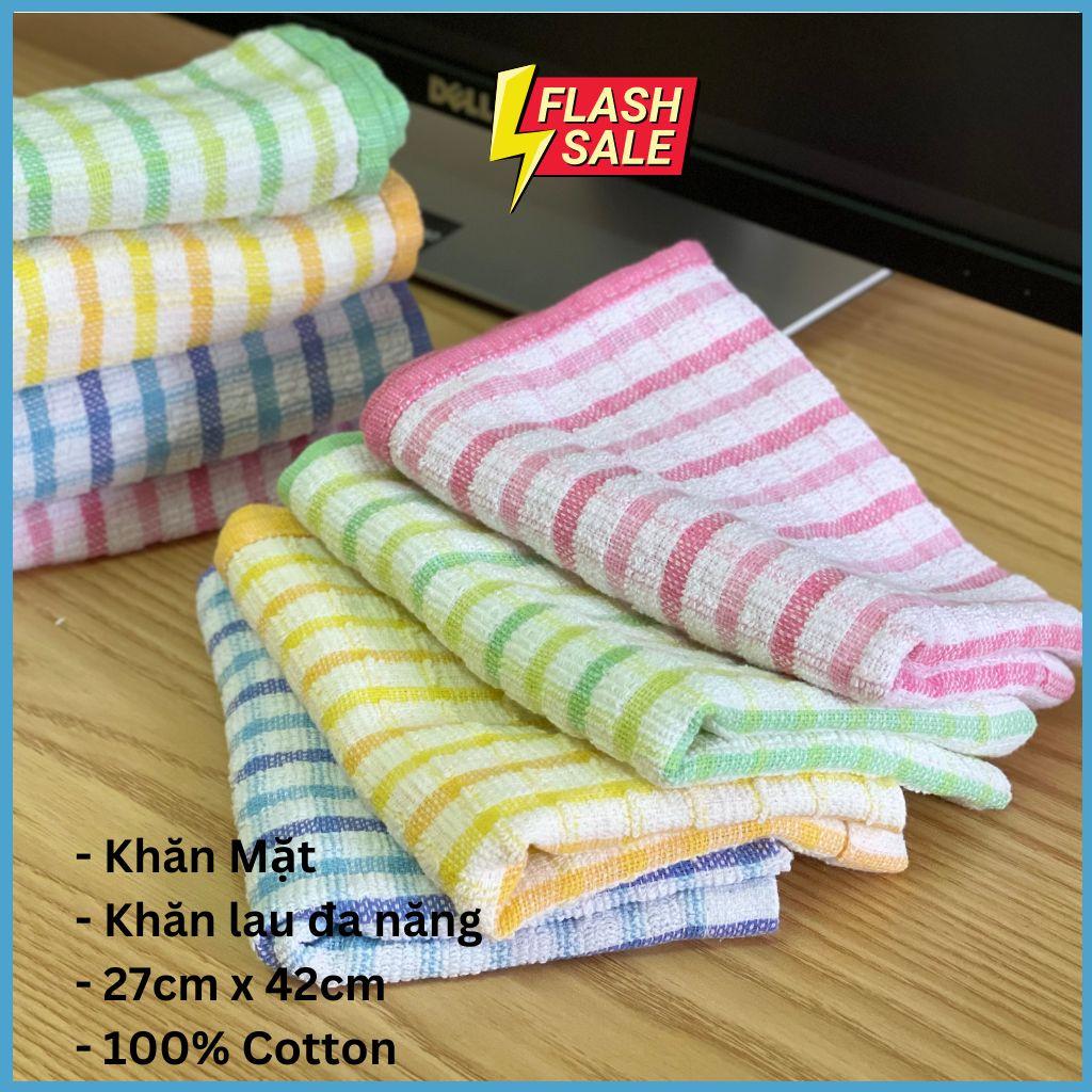- Khăn lau đa năng, khăn bếp 100% Cotton Thấm Hút, An Toàn HÀNG XUẤT NHẬT
