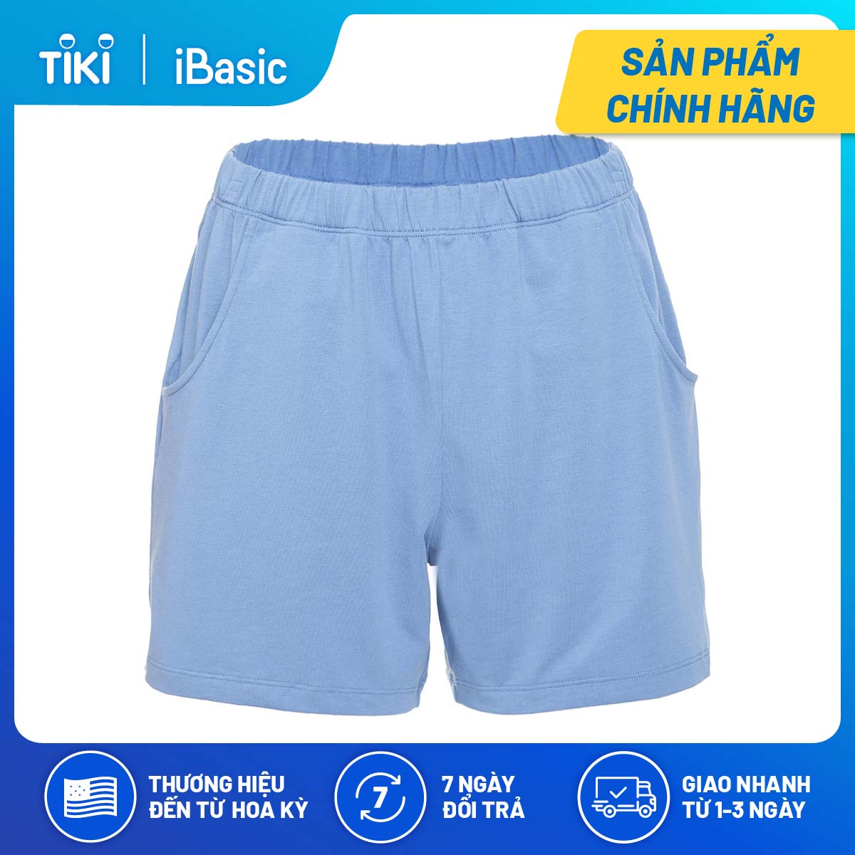 Quần đùi mặc nhà nữ thun cotton iBasic HOMY036B/HOMY037B