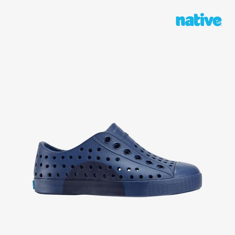 Giày Lười Bé Trai NATIVE Jefferson Block Junior - Frontier Blue Frontier Blue Insight Circle - 34.5