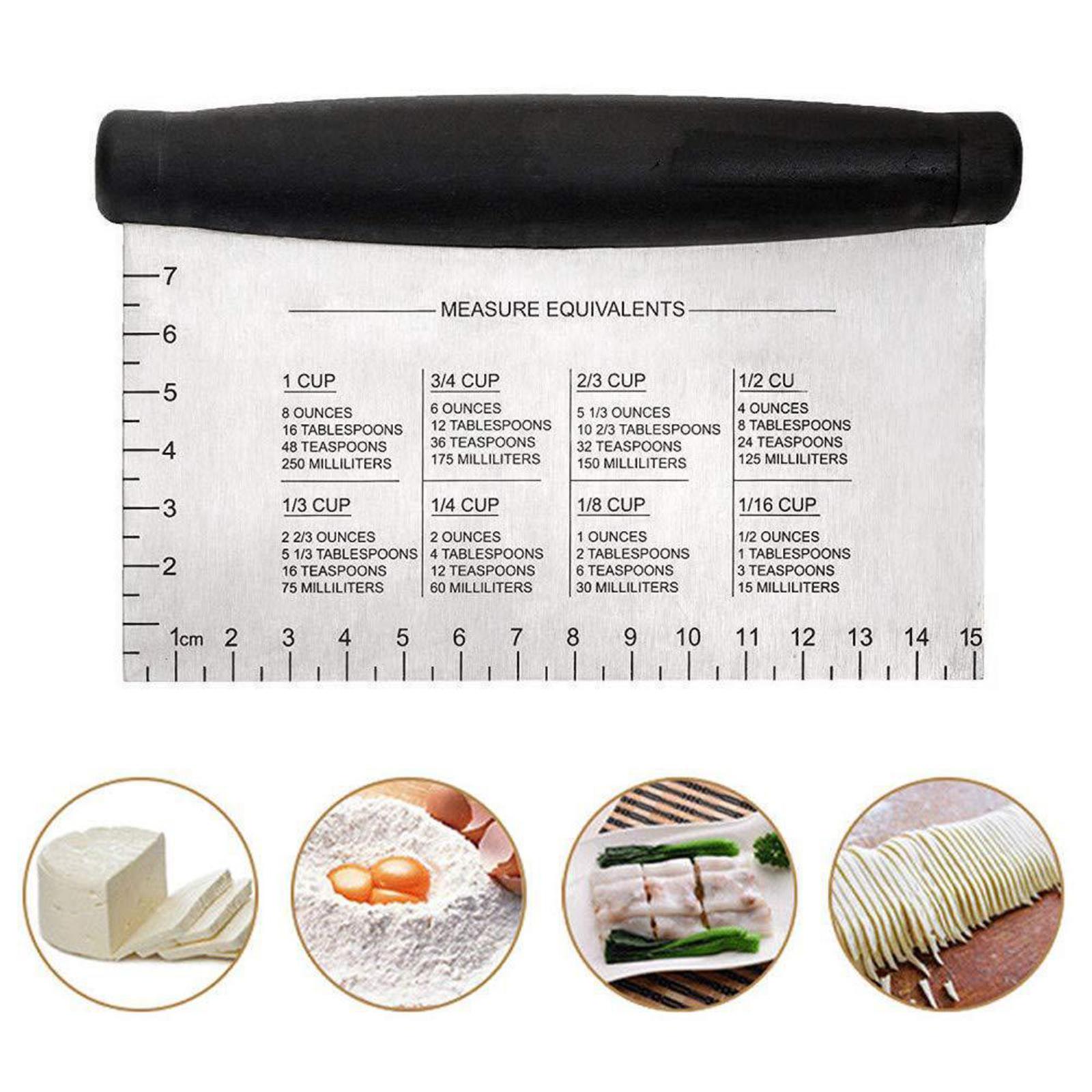 Professional Stainless Steel Scraper Blade Cutter Griddle Chopper Cutter