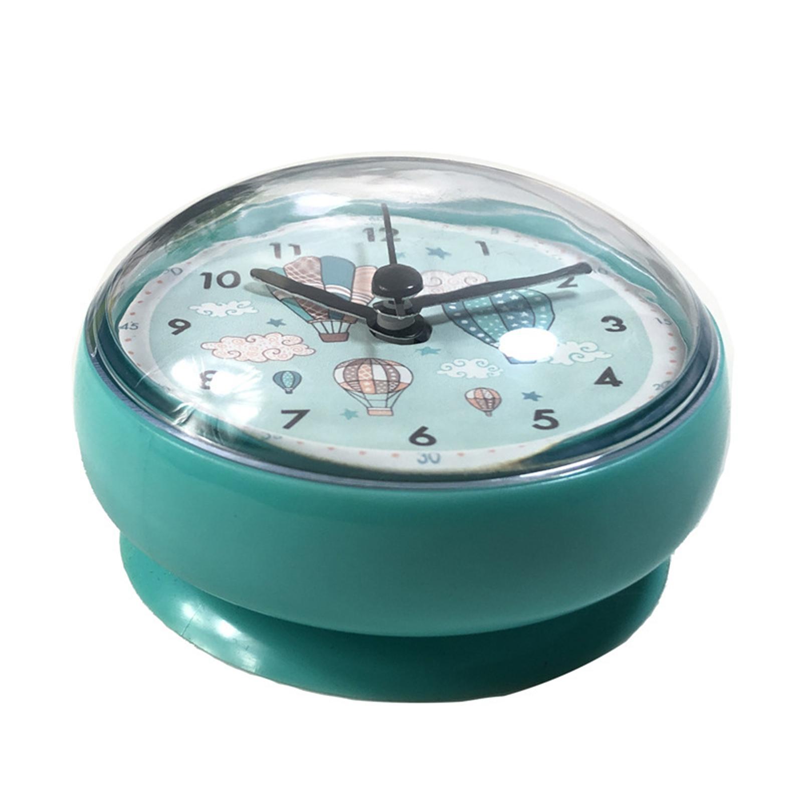 Table Clock Waterproof Mini  Wall Clock for Desk Bathroom Decoration