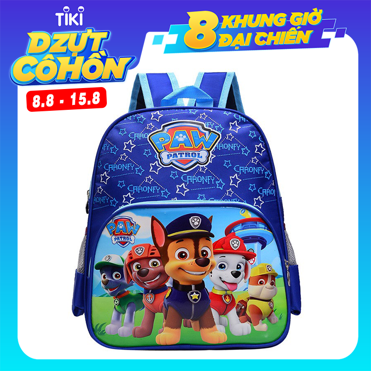 Ba lô đi học cho bé trai mầm non Balo đội chó cứu hộ Paw Patrol cho bé trai