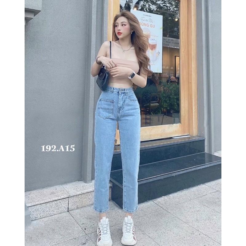 Quần baggy jean 1túi 192(xanh)