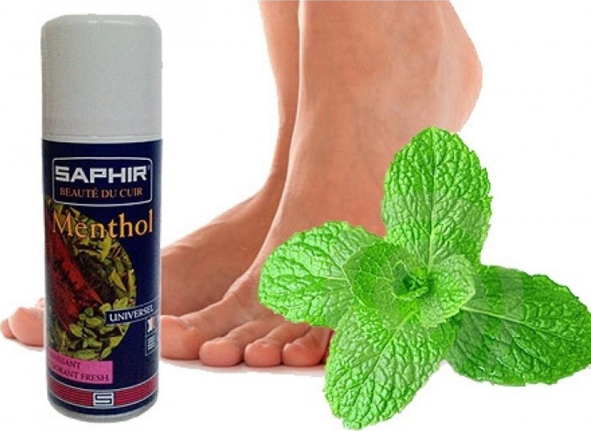 Xịt khử mùi giày da hương bạc hà Saphir Menthol 200ml