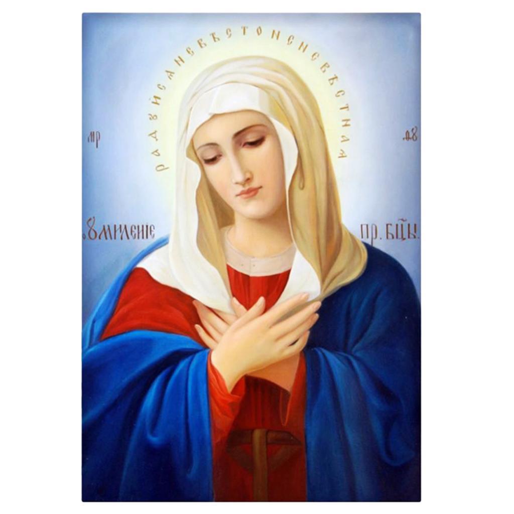 DIY 5D Diamond Painting Embroidery Cross Craft Stitch Home Decoration Arts Crafts - Saint Pattern 23x30cm