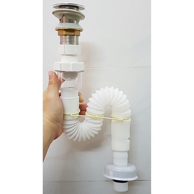 Bộ Xả Lavabo Ruột Gà Loại Cao Cấp