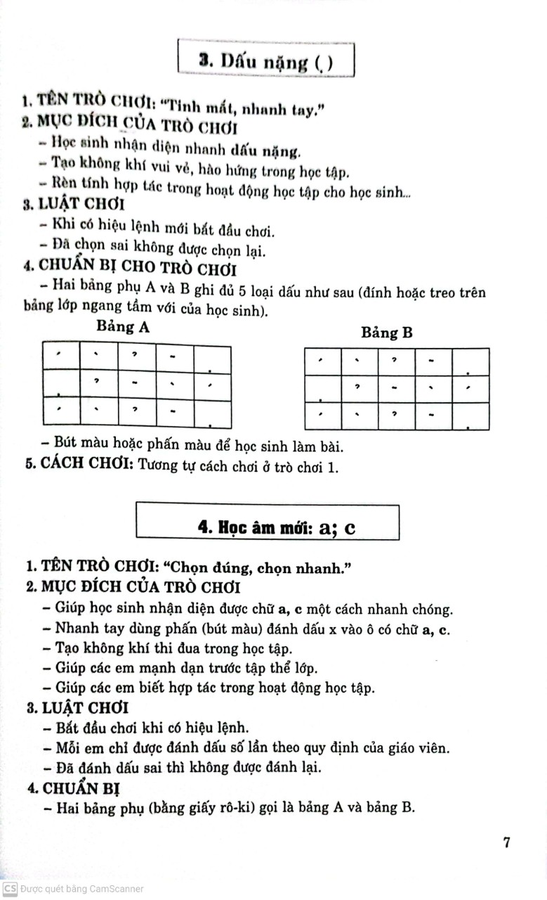 Tổ Chức Trò Chơi Học Tập Trong Dạy Học Tiếng Việt lớp 1