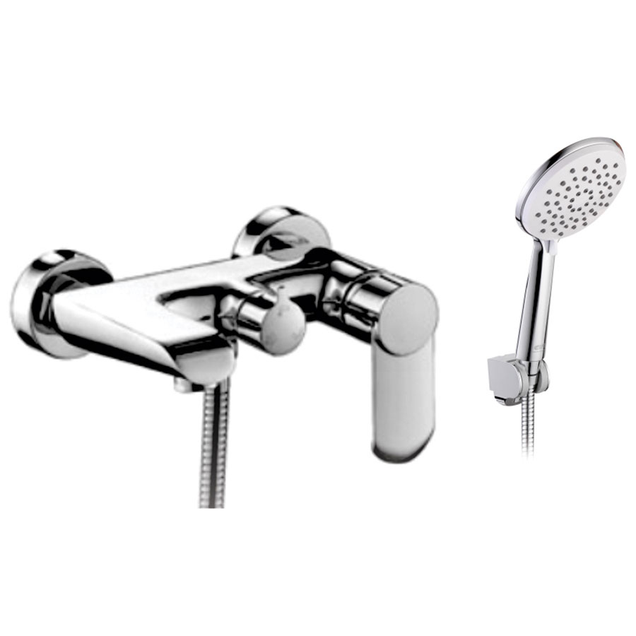 Bộ vòi sen nóng lạnh Đồng mạ Chrome Eurolife EL-VIO01
