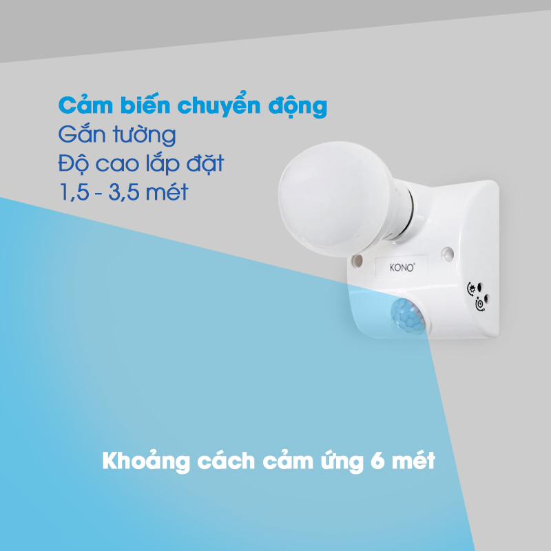 Đuôi Đèn Cảm Ứng KONO KN-LS8A