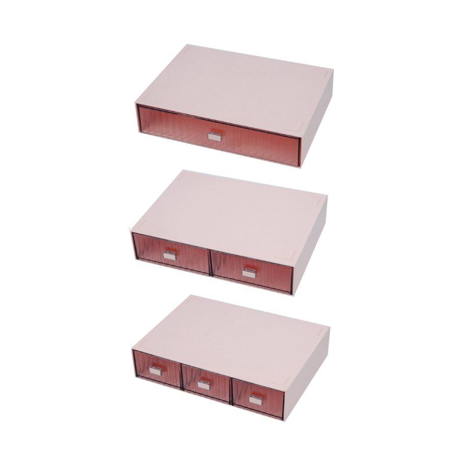 Kệ mỹ phẩm Đa tầng Mini - để bàn trong suốt đa năng có thể xếp chồng lên nhau thành tủ mini, kệ đựng bút có ngăn kéo