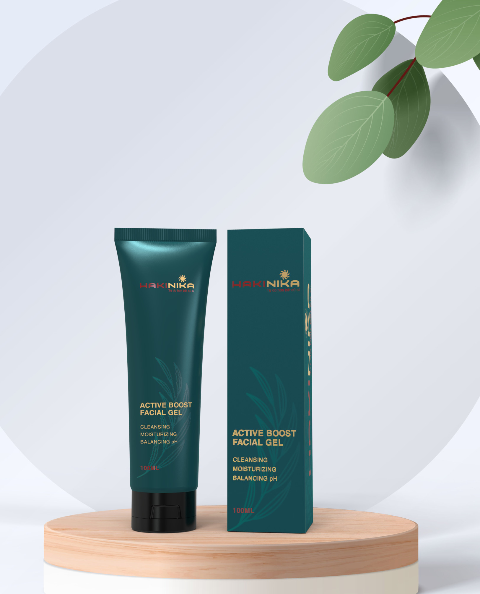 GEL RỬA MẶT LÀM SẠCH, NGĂN NGỪA VÀ GIÚP LÀM GIẢM MỤN, SÁNG DA HAKINIKA ACTIVE BOOST FACIAL GEL
