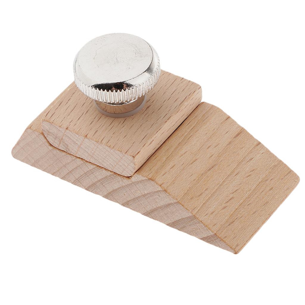 Wooden  Block Leather Polishing Tool for Belt Saddle Style 1