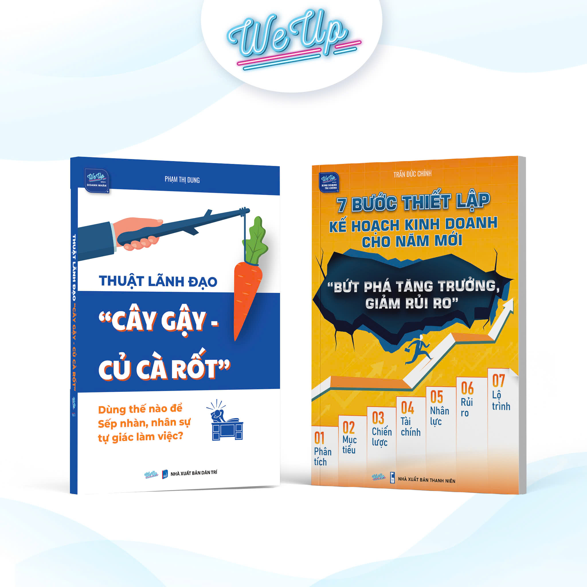 Combo 02 sách: Thuật lãnh đạo “cây gậy – củ cà rốt” , 7 Bước lập kế hoạch kinh doanh