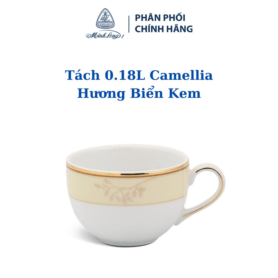 Tách 0.18 L - Camellia - Hương Biển kem 021821089 - Gốm sứ cao cấp Minh Long 1