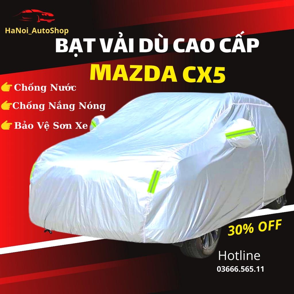 Bạt Phủ Ô Tô Mazda CX5 Chất Liệu Vải Dù Oxford Cao Cấp Chống Nắng Nóng, Mưa Gió, Bụi Bẩn Bảo Vệ Xe