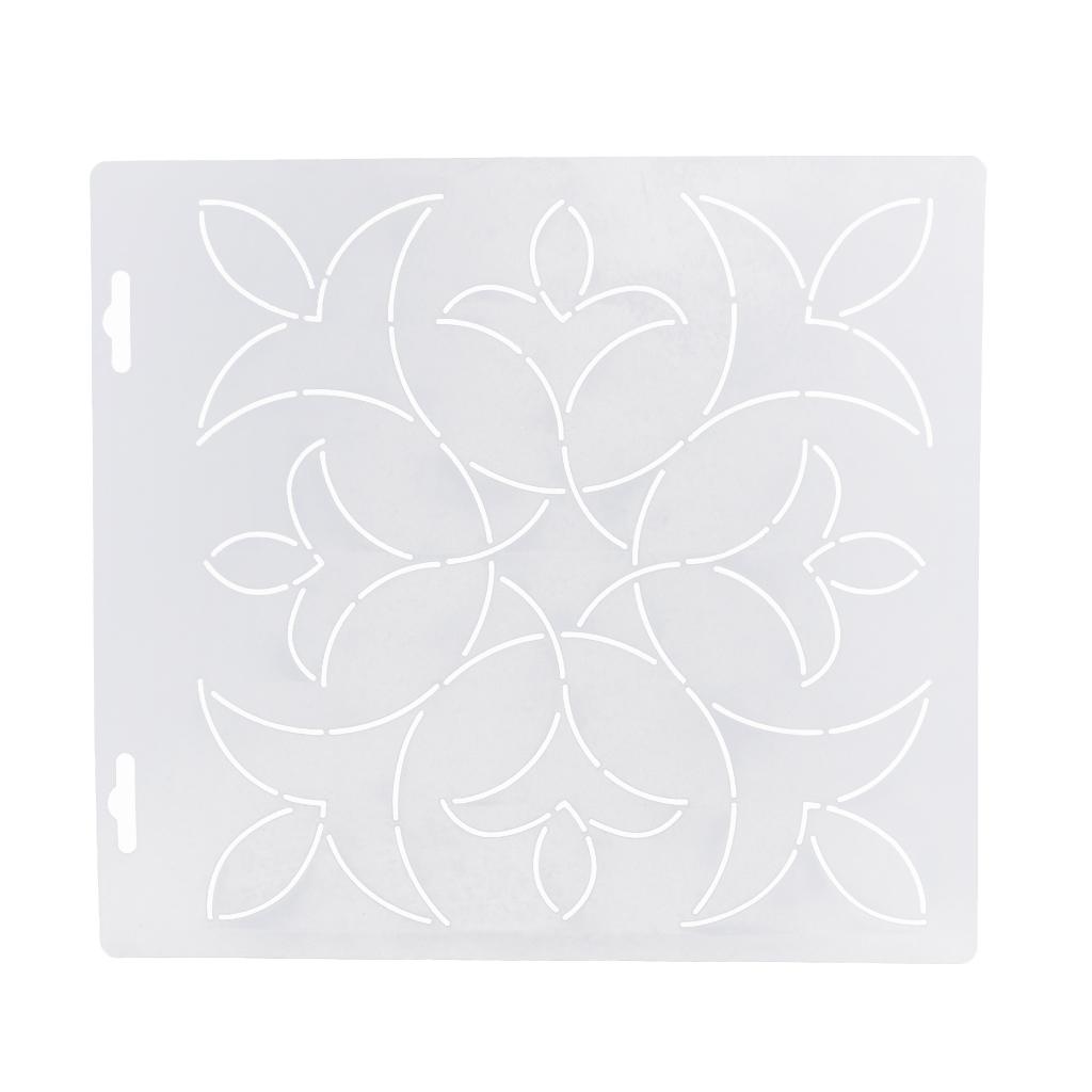 2 Miếng Dán Cường Lực Quilting Thước-Thước 2 Kích Cỡ-Acrylic Bản Mẫu Trong Suốt