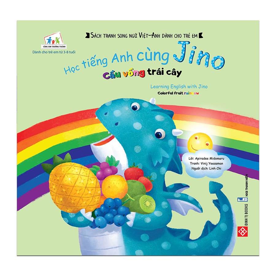 Sách Học Tiếng Anh Cùng Jino - Bộ 4 cuốn cho bé 3-8 tuổi