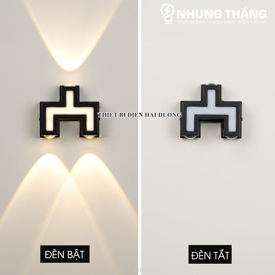 Nhiều Mẫu - Đèn Hắt Tường Chống Nước - Ánh Sáng Vàng - Chip Led Siêu Sáng