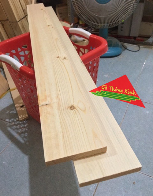 Combo 2 thanh gỗ thông láng đẹp dài 1m, rộng 9cm, dày 1.5cm dùng trang trí, decorde, DIY