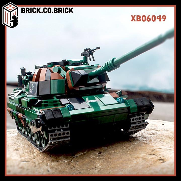 Đồ Chơi Lắp Ráp Xe Tăng Quân Sự Leopard 1 Xếp Hình Quân Sự Kampfpanzer Battle German Tank XB06049